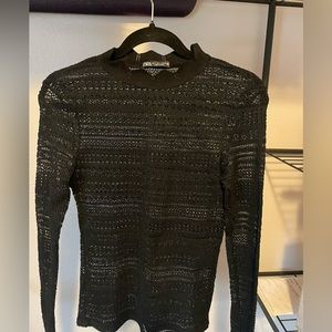 Long sleeved sheer Zara shirt